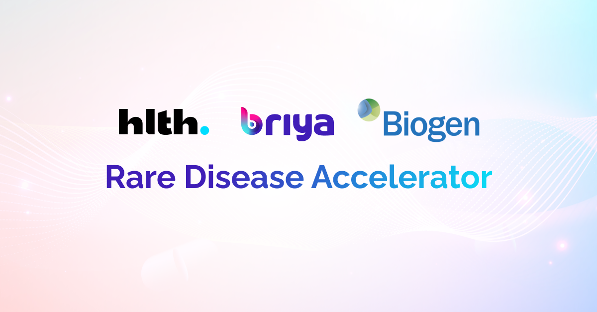 Briya as contributor to Biogen HLTH Rare Disease Accelerator